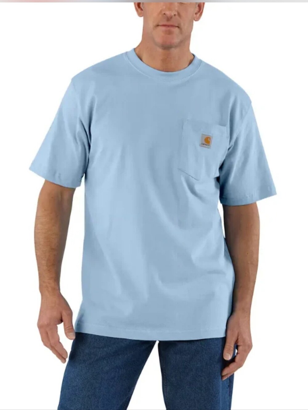 Carhartt Short Sleeve Pocket Tee in Light Blue